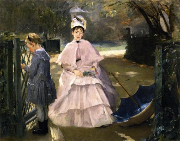 Nanny And Baby by Eva Gonzales