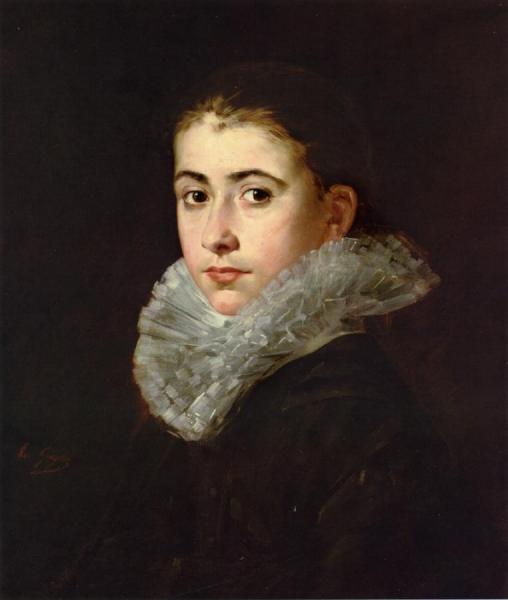 Portrait Of A Young Woman by Eva Gonzales Oil Painting Reproductions