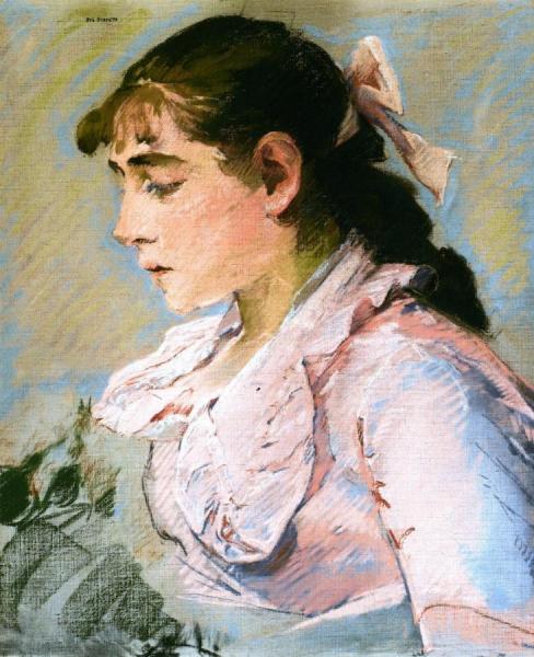 The Woman In Pink by Eva Gonzales Oil Painting Reproductions