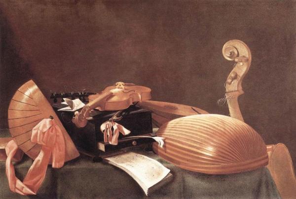 Still-life With Musical Instruments by Evaristo Baschenis