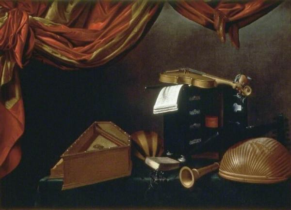 Still Life With Musical Instruments by Evaristo Baschenis