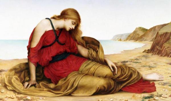 Ariadne In Naxos by Evelyn De Morgan Oil Painting Reproductions