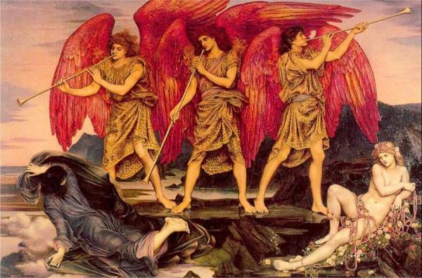 Aurora Triumphans by Evelyn De Morgan Oil Painting Reproductions