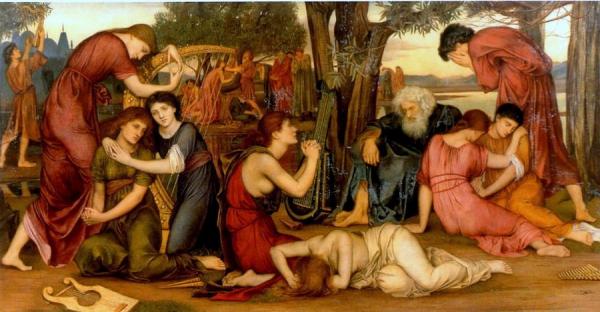 By The Waters Of Babylon by Evelyn De Morgan
