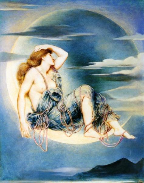 Luna by Evelyn De Morgan