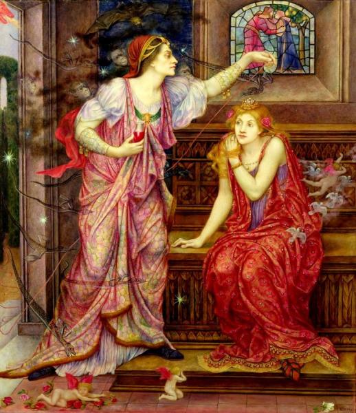 Queen Eleanor & Fair Rosamund by Evelyn De Morgan