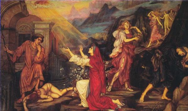 The Valley Of Shadows by Evelyn De Morgan