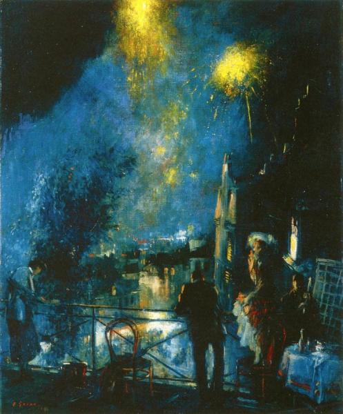 Bastille Day, 14 Of July, Paris by Everett Shinn