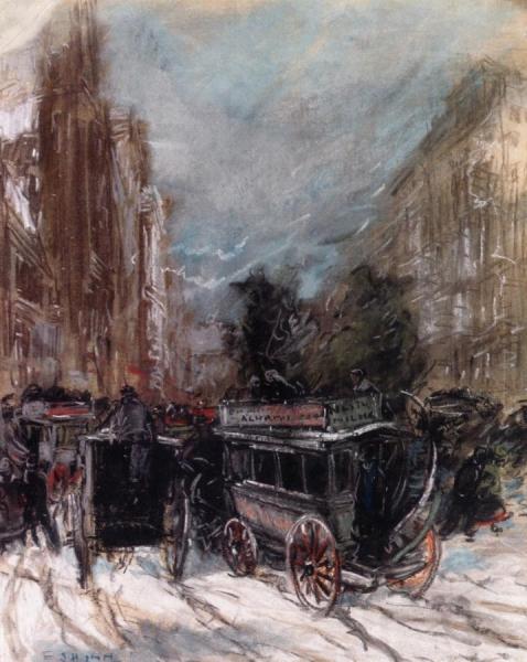 Fifth Avenue by Everett Shinn Oil Painting Reproductions