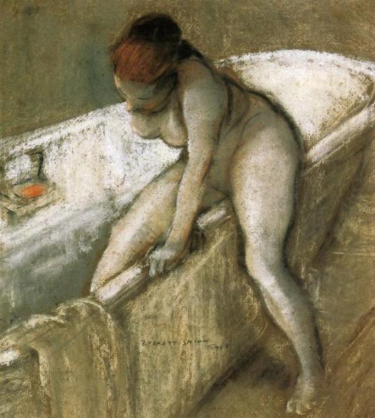 Girl In Bathtub by Everett Shinn