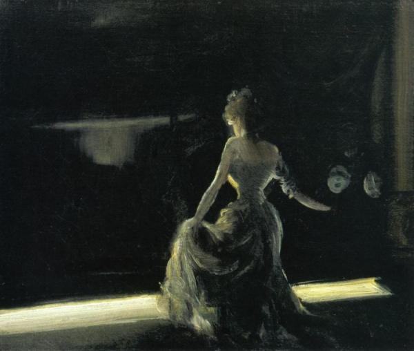 Girl On Stage by Everett Shinn Oil Painting Reproductions