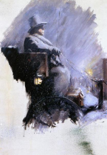 The Cabbie by Everett Shinn