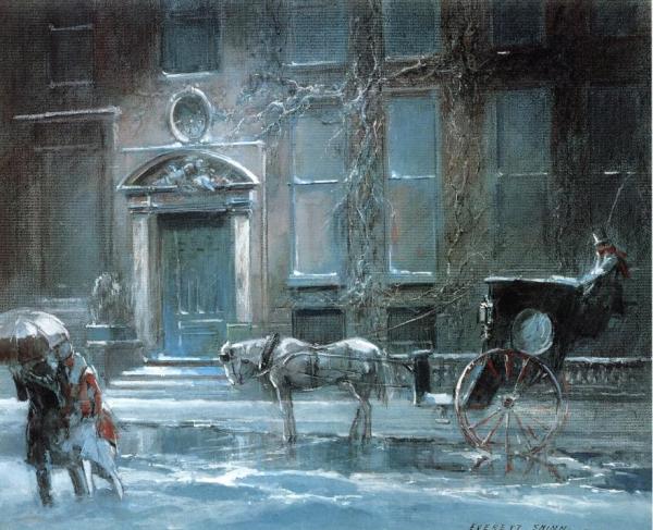 The Canfield Gambling House by Everett Shinn