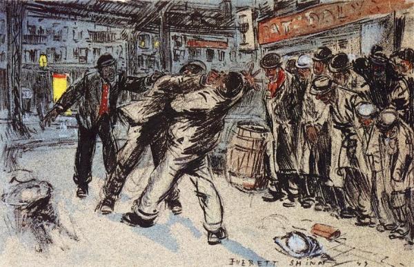 Everett Shinn The Fight
