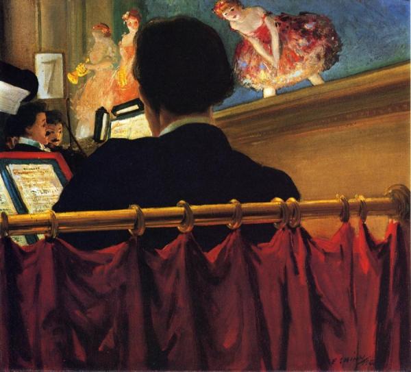The Orchestra Pit by Everett Shinn