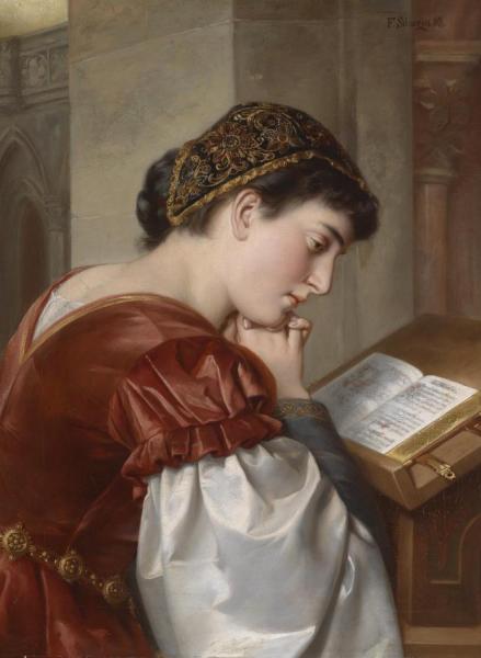 At Prayer by F.schurig