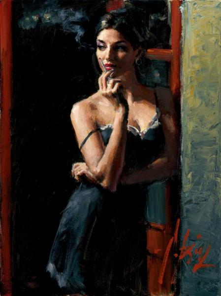 At The Door by Fabian Perez