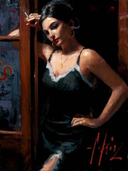 At The Door Iii by Fabian Perez