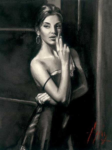 At The Door Viiii by Fabian Perez