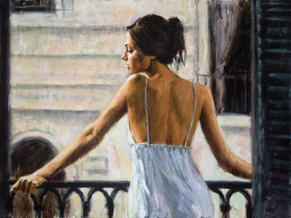 Balcony At Buenos Aires Ii by Fabian Perez