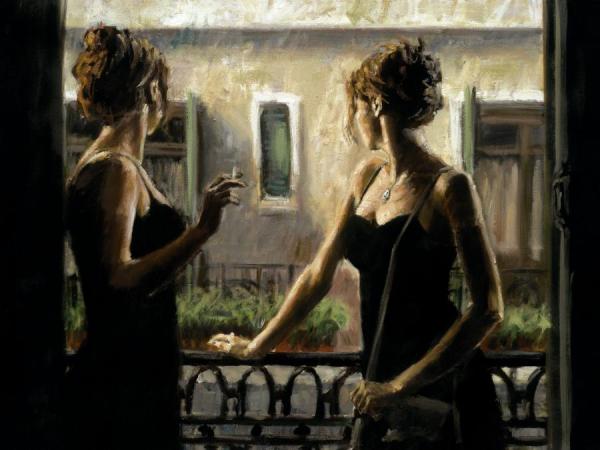 Balcony At Buenos Aires Iv by Fabian Perez