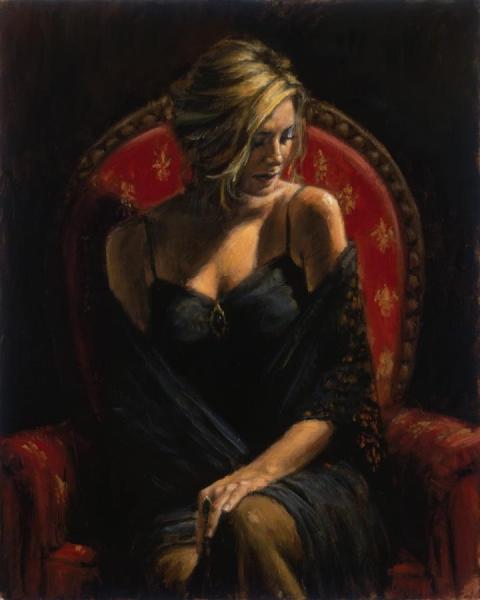 Black Stone by Fabian Perez Oil Painting Reproductions