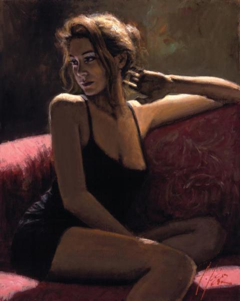 Brocata Rosa by Fabian Perez Oil Painting Reproductions