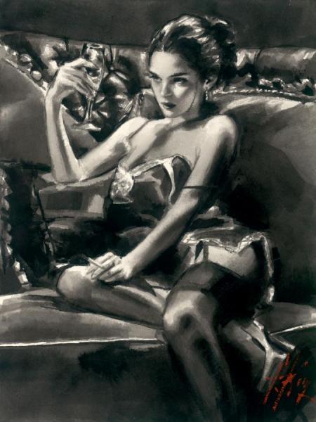 Eugenia I by Fabian Perez Oil Painting Reproductions