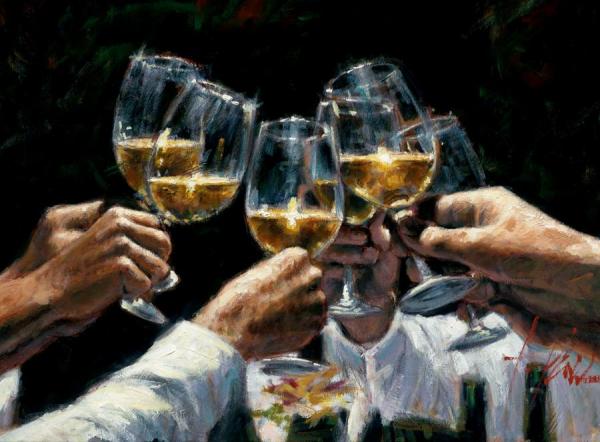 For A Better Life Ii White Wine by Fabian Perez Oil Painting Reproductions