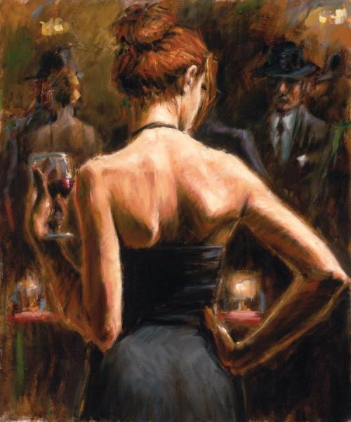 Girl With Red Hair by Fabian Perez
