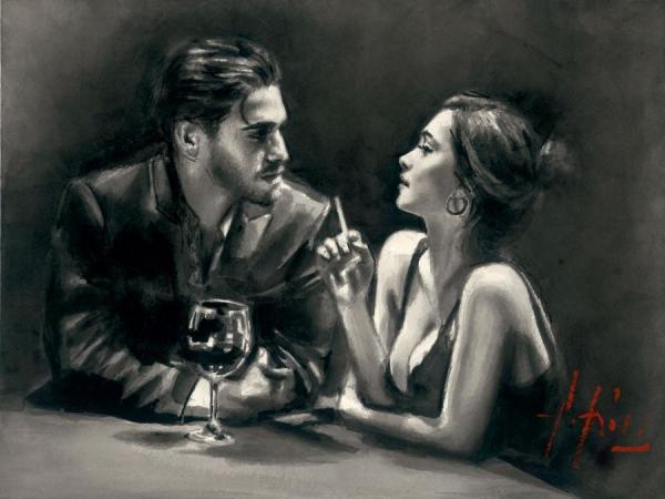 Intimate Moments Ii by Fabian Perez Oil Painting Reproductions