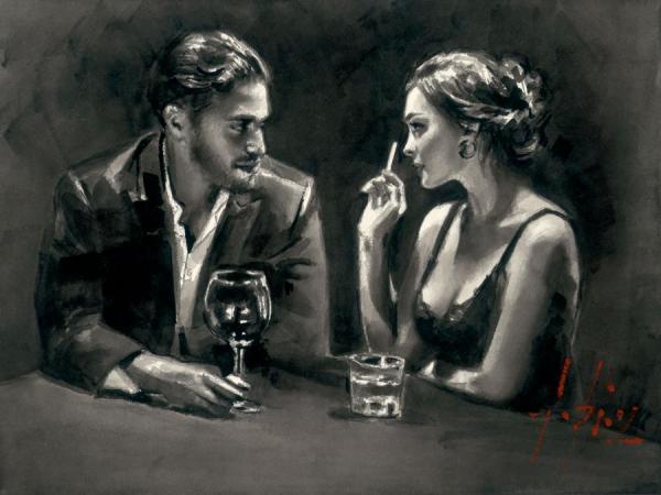 Intimate Moments Iv by Fabian Perez Oil Painting Reproductions