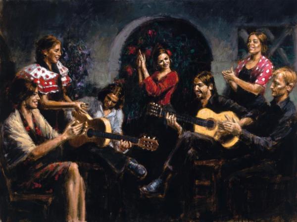 La Juerga by Fabian Perez Oil Painting Reproductions