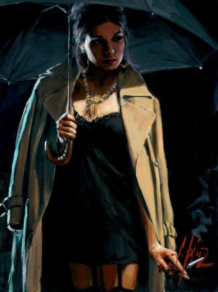November Rain Ii Marissa by Fabian Perez Oil Painting Reproductions