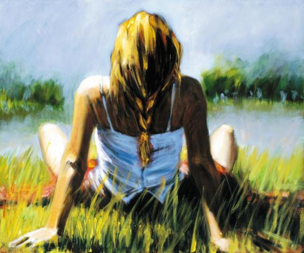 Reflections In The Sun by Fabian Perez Oil Painting Reproductions