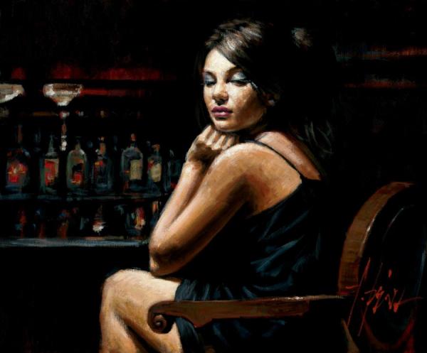 Saba At Las Brujas Iii With Lights by Fabian Perez