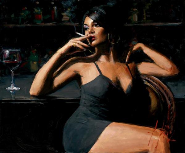 Saba At Las Brujas With Bar by Fabian Perez