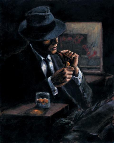 Study For Whiskey At Las Brujas Ii by Fabian Perez Oil Painting Reproductions