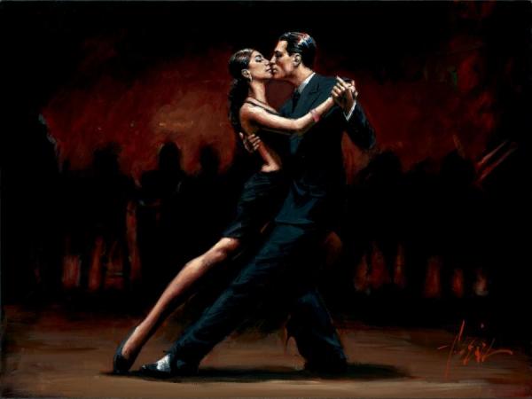 Tango In Paris Black Suit by Fabian Perez