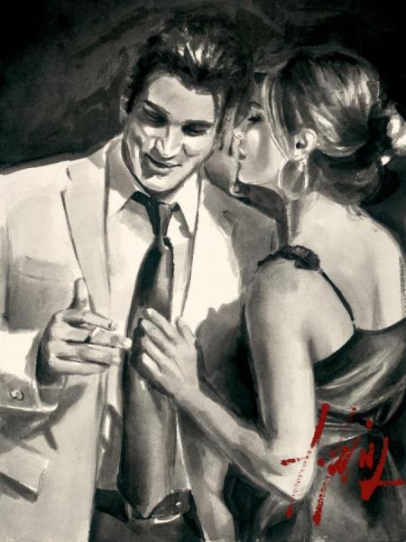 The Proposal Iii by Fabian Perez Oil Painting Reproductions