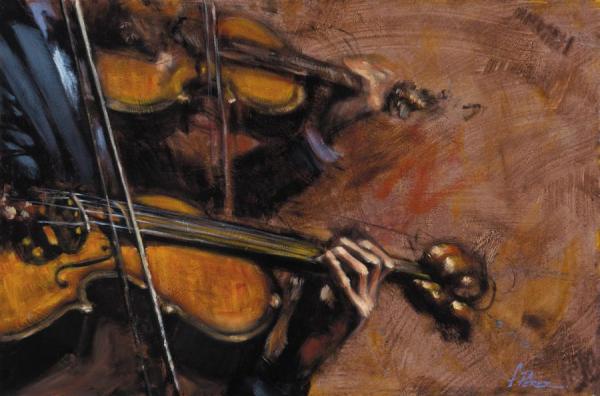 Violins by Fabian Perez Oil Painting Reproductions