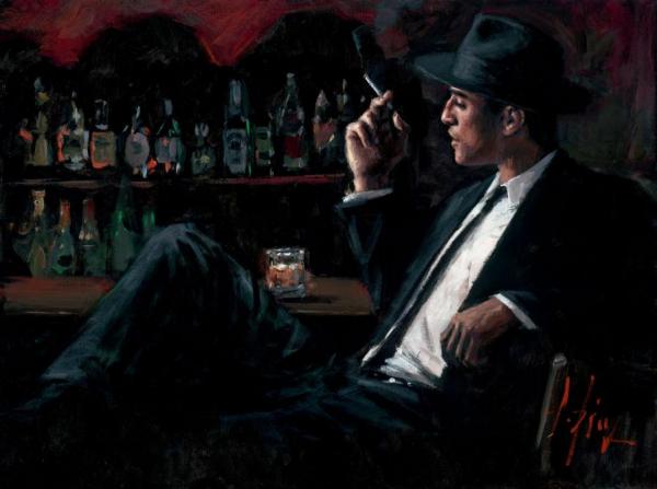 Whiskey At Las Brujas Iii by Fabian Perez Oil Painting Reproductions