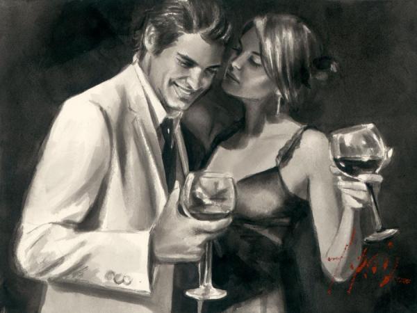 Whispers by Fabian Perez Oil Painting Reproductions