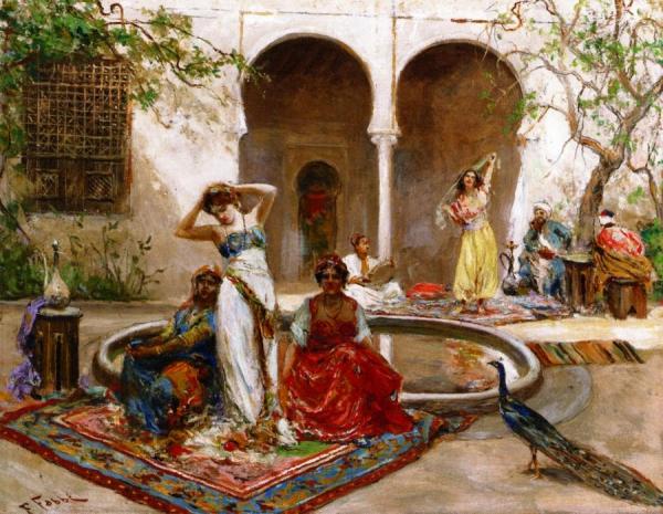 Dancing In The Harem Courtyard by Fabio Fabbi