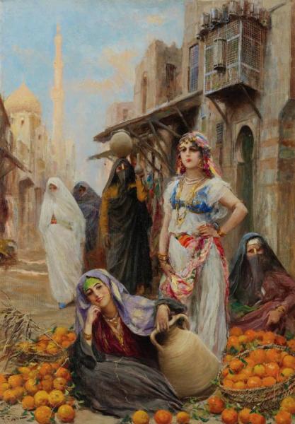 Selling Oranges by Fabio Fabbi