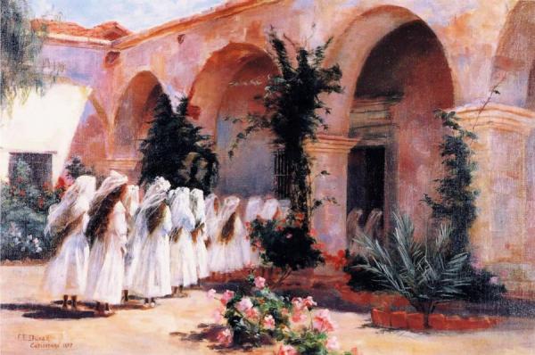 First Communion, San Juan Capistrano by Fannie Eliza Duvall