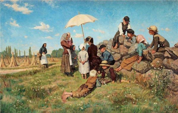 Art Friends by Fanny Brate Oil Painting Reproductions