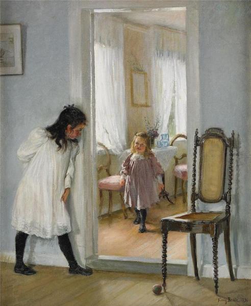 Hide And Seek by Fanny Brate Oil Painting Reproductions