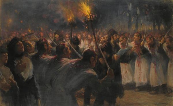 Cerimonia Del 10 Mouharram by Fausto Zonaro