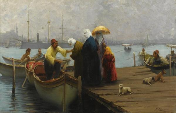 L'imbarcazione by Fausto Zonaro